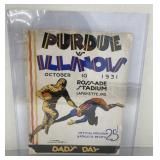 1931 Purdue vs. Illinois official program