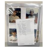 10 signed photos of MLB Players
