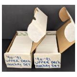 2 ct 1990-91 Upper Deck Hockey card set bidding
