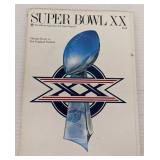 1986 Super Bowl XX Official Game Program