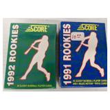 Open 1991 and Sealed 1992 Score MLB Player Cards