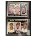 1966 Topps league leaders 2 ct card lot