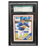 1988 Topps traded Mark Grace Rookie SGC NM/MT