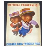 Chicago Cubs scorecard year unknown