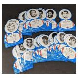 Football cards cut from RC cola can lot