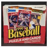 1990 Donruss baseball card wax pack box 24 ct