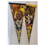 Pair of Vintage Reggie Miller Pacers Pennants