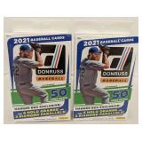 (2) Unopened 2021 Donruss Baseball Card sets.