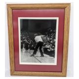 Framed Bobby Knight throwing chair photograph