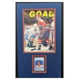 Mike Gartner autographed card with photo on matt