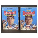 1988 2 ct Donruss unopened wax pack box lot