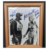 Pat Priest autographed 8 x 10" photo framed