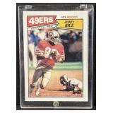 1987 Topps Jerry Rice football card