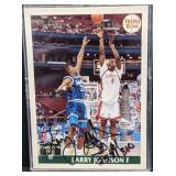 Larry Johnson autographed basketball card 233/300