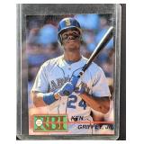 Ken Griffey Jr prototype RBI baseball card
