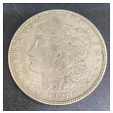 1921-D silver Morgan dollar