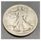 1920-S Silver walking liberty half dollar