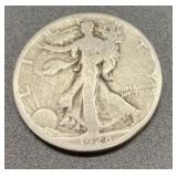1928-S silver waking liberty  half dollar