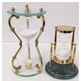 Elegant Hourglass Sand Timer, 9¾" & 7" H, Bidding
