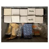 Tote of bathtub faucets, various finishes.bidding