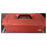 Tool box with drill bits, 19" x 9 1/2".