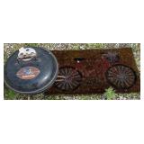 Mini Chicago Bears grill and bicycle doormat