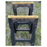 Set of Plastic Sawhorses