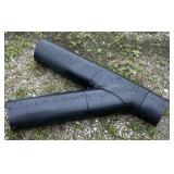 Thick PVC Y- fitting