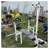 Large multi purpose piece of workout equipment