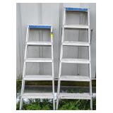 5ft and 6ft Aluminum Folding Ladder. Bidding on
