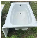 Fiberglass bathtub