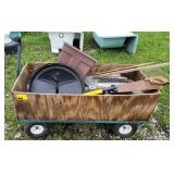 Utility Cart w/ Air Pump, Sidewalk Trim, Saw,