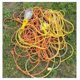 Light w/ heavy duty extension cords