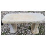 Concrete bench 3 ft w  1 1/2  ft t
