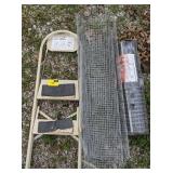 Step Ladder and Garden Fencing