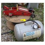 Hydraulic Jack and Compressed Air Tank