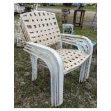 Lot with 4 Patio Chairs