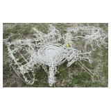 Large lot of light up Christmas yard decorations