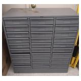 Tennsco metal drawer unit 33.5"×30.5"
