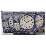 Atomic wall clock 20", bidding 1xqty