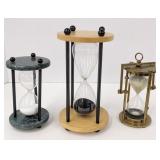 Hourglass Sand Timer, incl Black Sand @ 8¼" H.