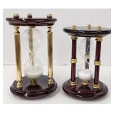 Hourglass Sand Timer, 7¾" & 6¾" H, Bidding 1xqty