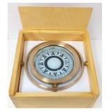 Nautical Gimbal 5" Compass in Wooden Box