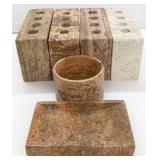 Waterstone Marble Toothbrush Holders, Soap Dish &