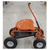 Rolling Garden/Shop Cart w/ Steering Handle &