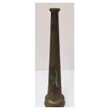 Antique Brass Firehouse Nozzle. 10in Tall