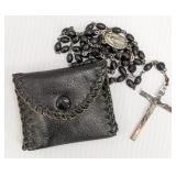 Sterling Silver Cross Rosary. Total Weight .737oz