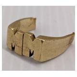14k Gold "MM" Ring. Broken. .342oz