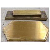 Lot of Solid Brass Stock. Approx 18in Long and