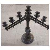 Aluminium Adjustable Menorah  with 7 Candle